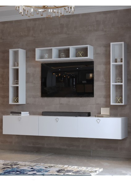 Festival Mdf Duvara Monte Tv Ünitesi MDF-S13007-1