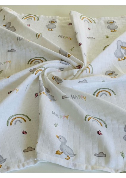 Pamuk Müslin Bebek Battaniyesi Müslın Örtü 80 x 90 Cm fiyatları