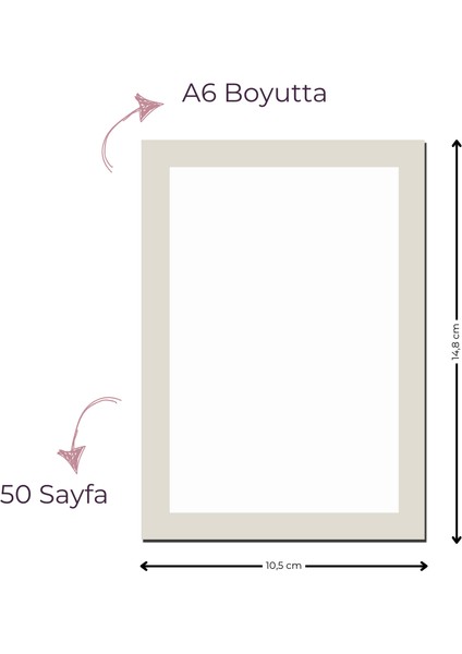 A6 Boyutunda Şık ve Kullanışlı Bloknot - Her Anınıza Eşlik Etmek Için! - Gri fırsatları