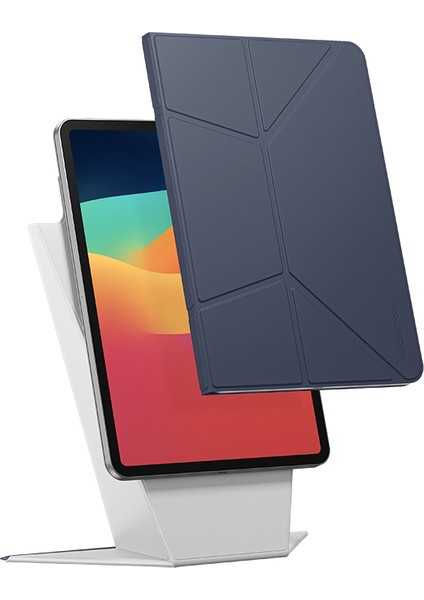 iPad Air 11 2025 M3 Kılıf Katlanabilir Magnetik Standlı Amazingthing Matte Pro Mag Folio Mavi fiyatları