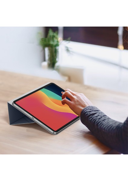 iPad Air 11 2025 M3 Kılıf Katlanabilir Magnetik Standlı Amazingthing Matte Pro Mag Folio Mavi fırsatları