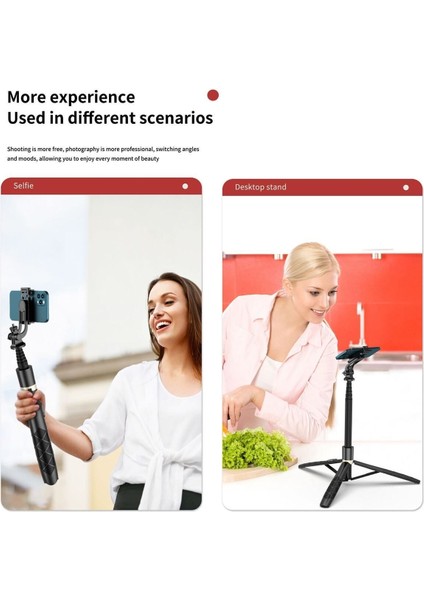 Uzaktan Kumandalı 153 cm Alüminyum Tripod ve Selfie Çubuğu Telefon, Kamera, Işık ve Gopro Uyumlu fırsatları