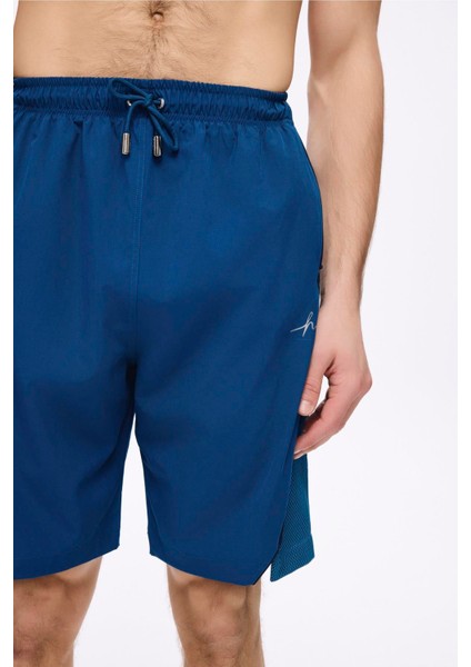 Spor Kesim Mavi Erkek Kısa Havuz ve Deniz Şortu 5038