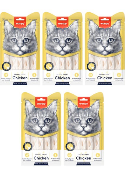 Tavuklu Sıvı Kedi Ödül Maması 5X14GR - 5 Paket
