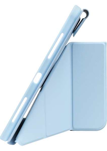 iPad Air 11 2025 M3 Kılıf Wiwu 360 Dönebilen Standlı Magnetik Koruyucu Tablet Kılıfı Açık Mavi fırsatları