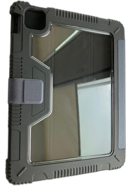 Apple iPad 11.nesil 2025 Raptic Armor Serisi Airbagli Katlanabilir Standlı Smart Cover Kılıf Siyah