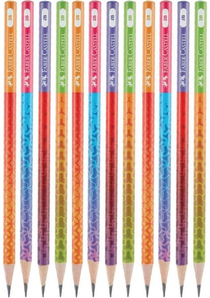 Yuvarlak Kurşun Kalem Smoothıe 12 Adet 1 Paket Faber Kurşun Kalem 2b Siyah Kurşun Kalem Smoothıe