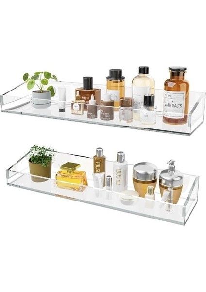Şık ve Minimalist Tasarımlı Şeffaf Duvar Rafı fiyatları