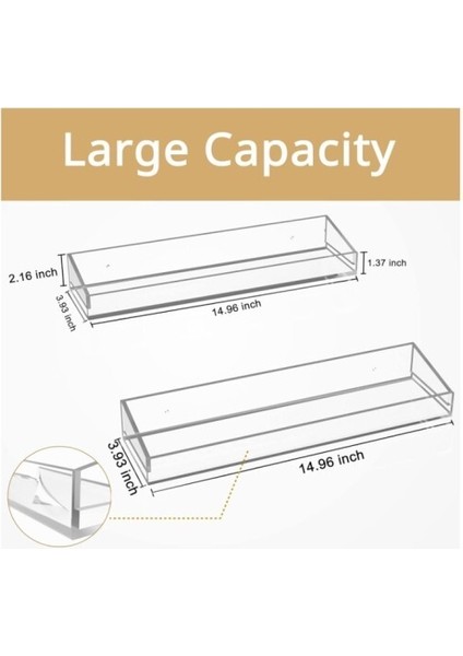 Şık ve Minimalist Tasarımlı Şeffaf Duvar Rafı modelleri