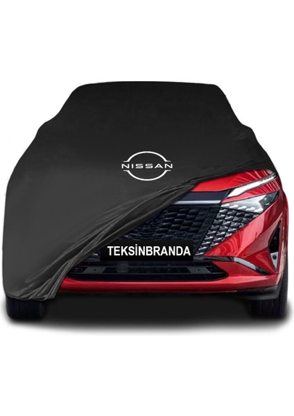 Nissan Qashqai 3 J12 (2024 - ) Siyah Kumaş Araba Branda Logolu Penye Oto Branda