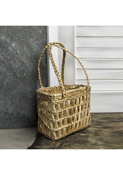 Özel Üretim El Yapımı Çok Amaçlı Dekoratif Hasır Çanta indirimleri