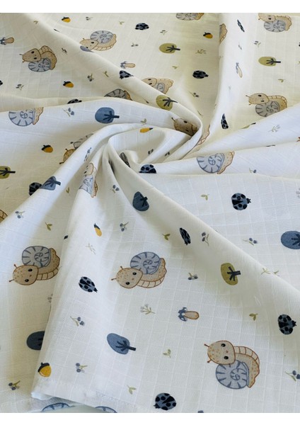 Ftbabycollection %100 Pamuk Müslin Bebek Battaniyesi Oeko-Tex Sertifikalı MÜSLIN ÖRTÜ 80X90 CM