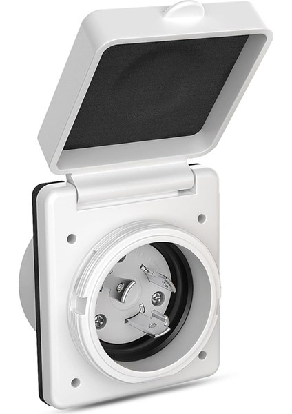 30A Rv Fişi Büküm Kilidi Girişi, Kıyı Gücü Giriş Fişi 125V/250V Rv Güç Prizi Deniz Teknesi Römork Kampçı Kulübesi Için (Yurt Dışından)