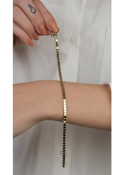 14 Ayar Altın Sade Italyan Bileklik fiyatları