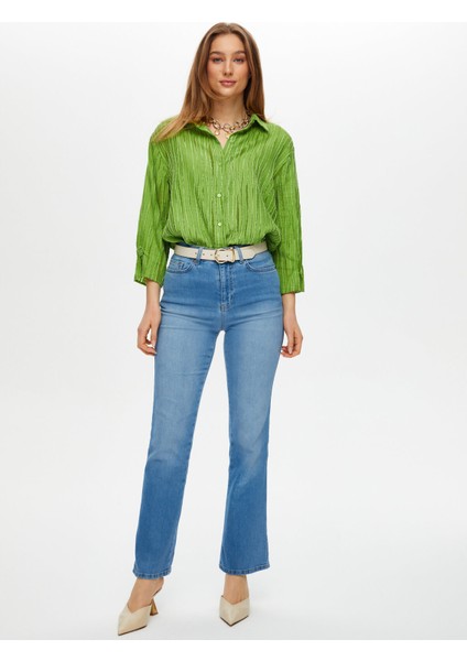 Flare Paça Jean Pantolon S25JPN014