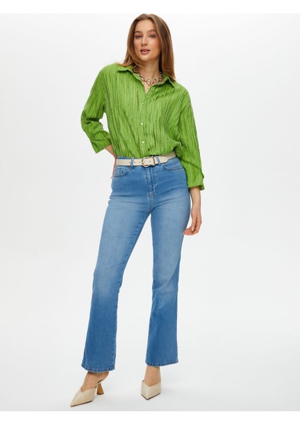 Flare Paça Jean Pantolon S25JPN014 fiyatları