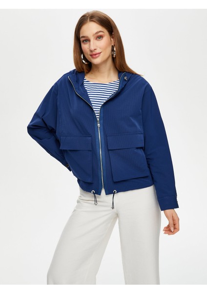 Astarsız Kapişonlu Comfort Fit Trençkot S25TNC012 fırsatları