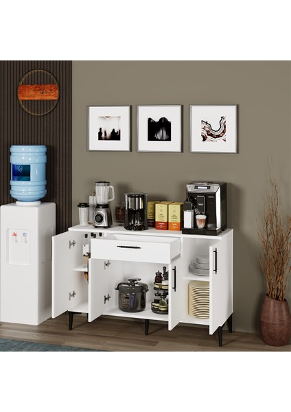 Violet Çekmeceli Dolap, Çok Amaçlı Dolap, Mutfak Dolabı, Konsol, Kahve Köşesi VLT01