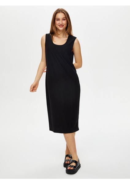 Askılı Kaşkorse Örme Elbise S25ELB022