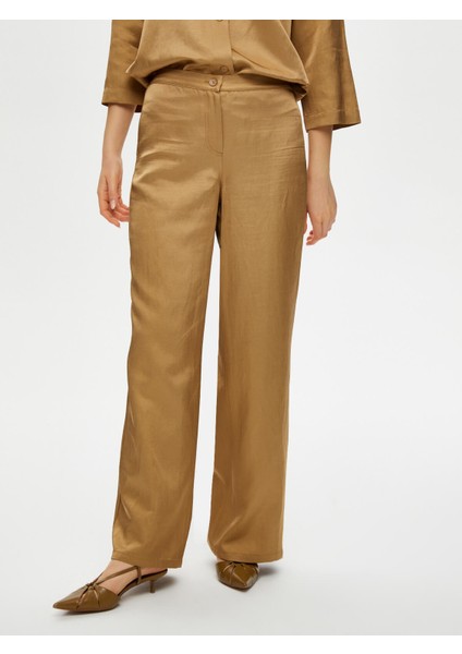 Straight Fit Viskon Pamuk Pantolon S25PNT017 fiyatları