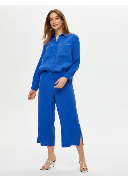 Yanları Yırtmaçlı Modallı Comfort Fit Caprı S25CPR002