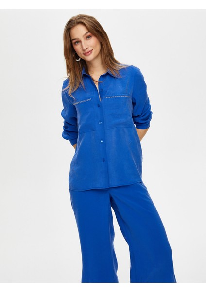 Zincir Şerit Detaylı Modallı Gömlek S25GML040 fiyatları