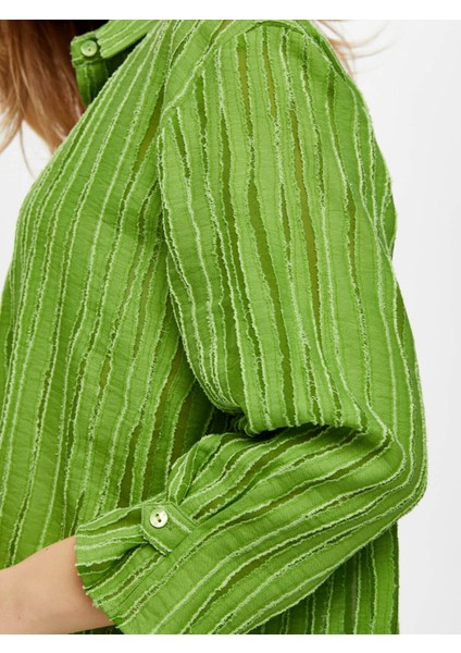 Kendinden Jakarlı 3/4 Kol Gömlek S25GML041 indirimleri