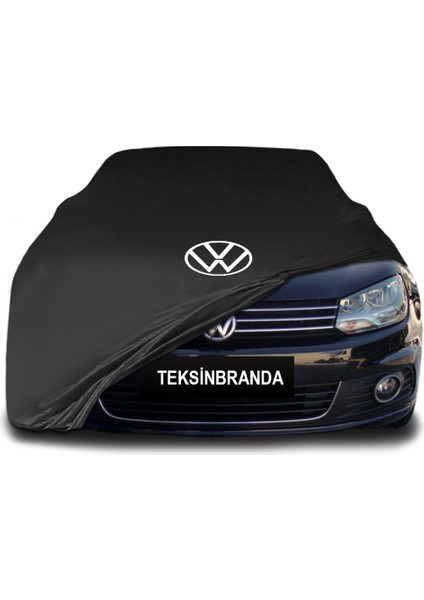 Volkswagen Eos (2006 - 2015) Siyah Kumaş Araba Branda Logolu Kumaş Araba Brandası Penye Oto Branda