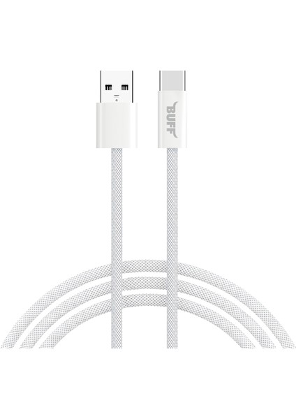Buff BL74 Örgülü USB Type-C 3A 1.2m Data ve Şarj Kablosu