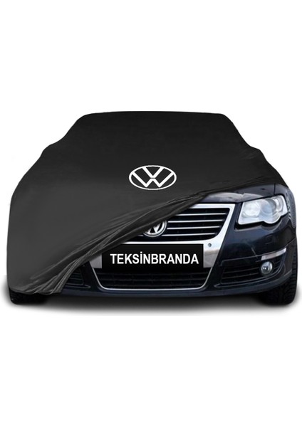 Volkswagen Passat B6 Station Wagon (2005 - 2010) Siyah Kumaş Araba Branda Logolu Kumaş Araba Brandası Penye Oto Branda