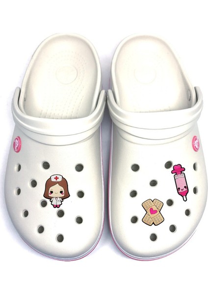 Crocs Terlik Süsü, Hemşire Doktor1 Terlik AKSESUARI,(3ADET)