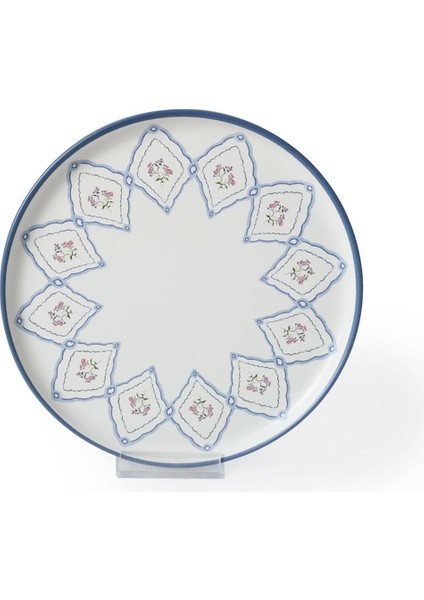 Floral Waves Nordic Pasta Tabağı 22 cm 6 Adet 22669 fırsatları