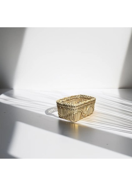 Çok Amaçlı El Yapımı Mini Hasır Sepet Organizer fiyatları