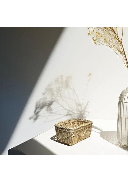 Çok Amaçlı El Yapımı Mini Hasır Sepet Organizer modelleri