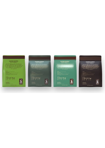 Dünya Kahveleri Deneme Paketi Premium Çekirdek Kahve 4x250 gr (Peru, Honduras, Guatemala, Ethiopia)