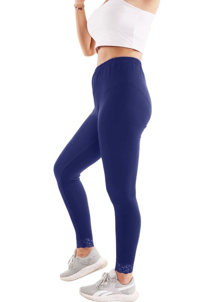 Lacivert Dantelli Tayt (Büyük Beden Seçeneğiyle) fiyatları