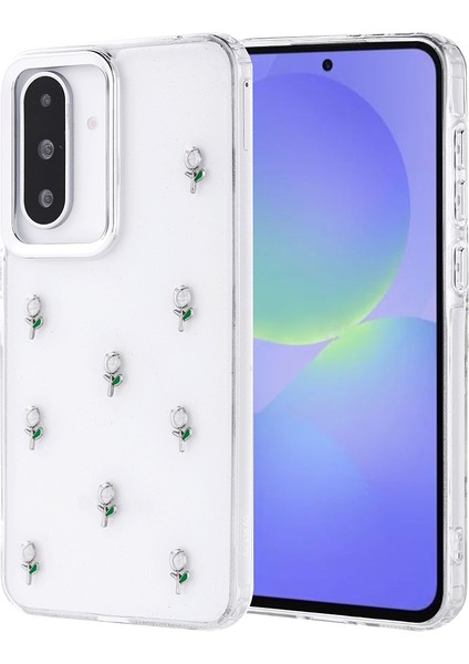 Samsung Galaxy A36 Kılıf Kutup Figürlü Lale + Ekran Koruyucu