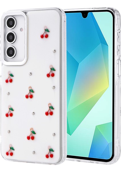 Samsung Galaxy A16 Kılıf Kutup Figürlü Kiraz