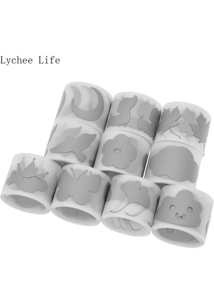 No.6 Stili Lychee Life cm Çiçek Isı Transferi Yansıtıcı Bant Sıcak Damgalama Folyo Etiket Vinil Film Dıy Kumaş Üzerinde Demir Giyim (Yurt Dışından)