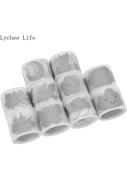 No.6 Stili Lychee Life cm Çiçek Isı Transferi Yansıtıcı Bant Sıcak Damgalama Folyo Etiket Vinil Film Dıy Kumaş Üzerinde Demir Giyim (Yurt Dışından)