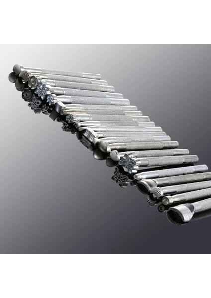 Z-A104 Stili 20 Stilleri Metal Deri Çalışma Eyer Yapma Araçları Oyma Deri El Sanatları Pullar Deri Damgalama Katı Dıy Printinting Damgalama (Yurt Dışından) fırsatları