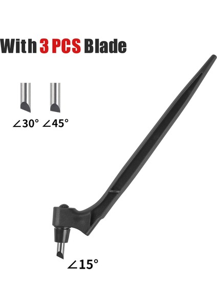 Siyah Stil Zanaat Kesme Aletleri Zekâ Derece Dönen Bıçak Kağıt Kesici Sanat Oyma Kalem Aracı Dıy Paslanmaz Çelik Taşınabilir Kesici Bıçak (Yurt Dışından)