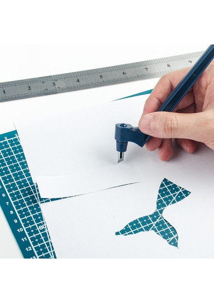 Siyah Stil Zanaat Kesme Aletleri Zekâ Derece Dönen Bıçak Kağıt Kesici Sanat Oyma Kalem Aracı Dıy Paslanmaz Çelik Taşınabilir Kesici Bıçak (Yurt Dışından) indirimleri