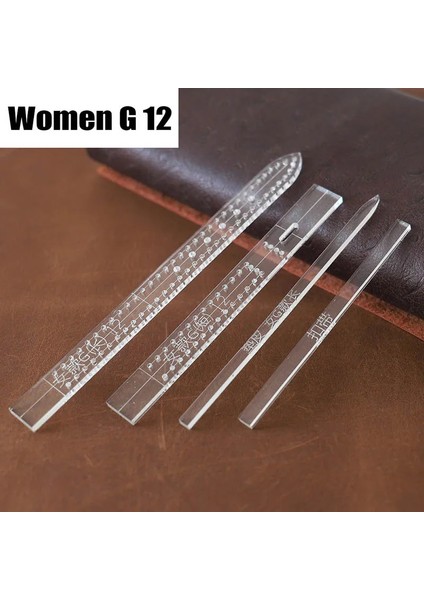 KADIN-G12-1SET Stili Deri El Sanatları Araçları Şeffaf Akrilik Saat Kayışı Şablonu Ev Dıy Malzemeleri Saat Kayışı Kalıp Erkekler ve Kadınlar (Yurt Dışından)