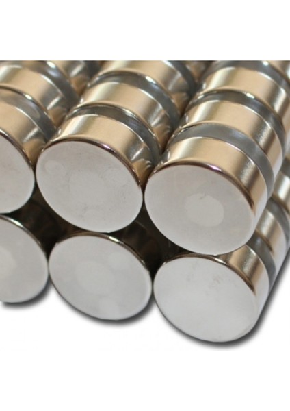 2 Adet Çap 25MM x Kalınlık 10MM Güçlü Silindir Neodyum Mıknatıs