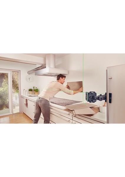 Home & Garden Quigo Green Çizgi Lazer(Daha Iyi Görünürlük Için Yeşil Lazer Teknolojisi,+/- 0,6 Mm/m'lik Iyileştirilmiş Hassasiyet ve 12 M'ye Kadar Çalışma Aralığı,geri Dönüştürülmüş Karton Kutu)