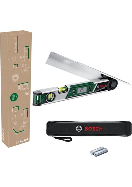 Home & Garden Universalangle Dijital Açı Ölçer (Çalışma Aralığı: 0° - 220°, Kol Uzunluğu 40 Cm, Gönye Açılarının Hassas Hesaplaması Için Entegre Fonksiyonlar, Geri Dönüştürülmüş Karton Kutu)