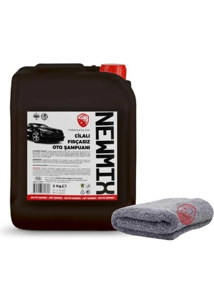 5kg Cilalı Fırçasız Oto Araba Şampuanı Oto Kurulama Bezi Büyük Boy 50X70CM