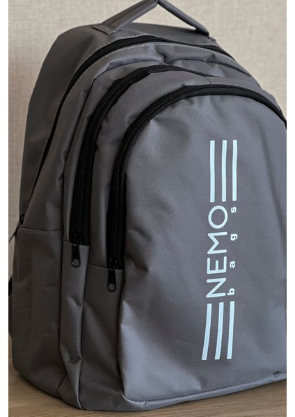 Nemo Bags Gri Sırt Çantası Büyük Boy Okul Spor Çantası, 16,9 Inç, 45X30X15CM 24 Lt fiyatları