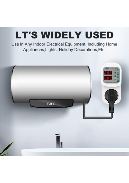 Tomzn Tosva-16 Tekrar Kapatılabilir Gerilim Akım Koruyucu Soket Ac 110V 220V Ayarlanabilir 16A Güç Dalgalanma Koruyucusu Ab Fiş Soketi (Yurt Dışından)